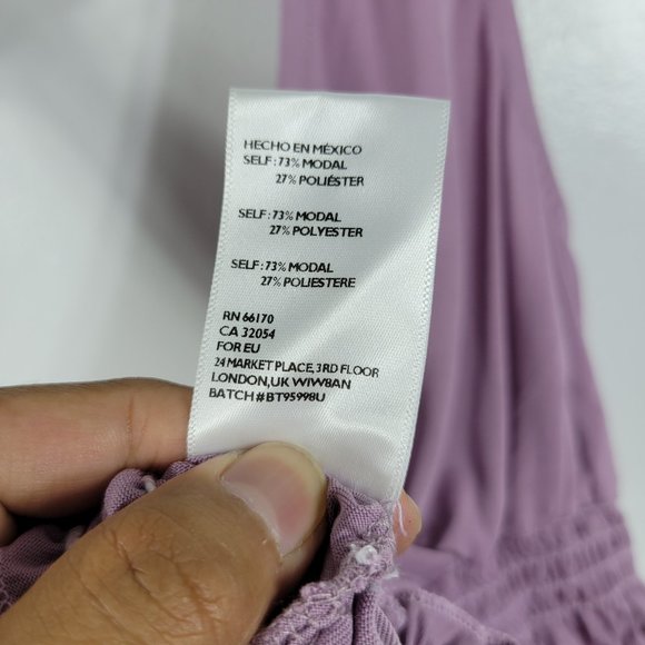 Urban Outfitters Plunging Smocked Crop Top - Picture 6 of 6